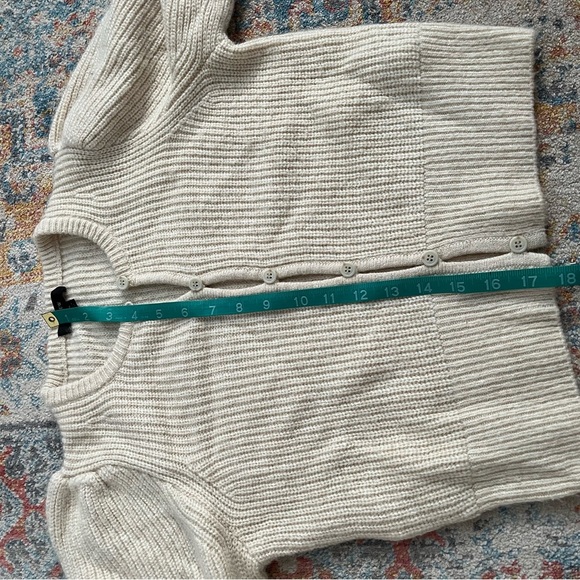 J Crew wool-blend puff sleeve cardigan - Picture 6 of 8